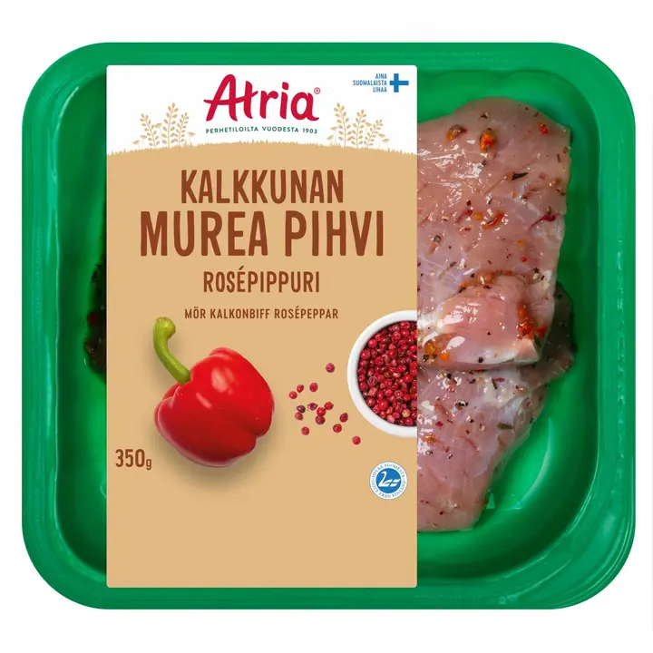 Atria Kalkkunan Murea Pihvi Rosépippuri 350g