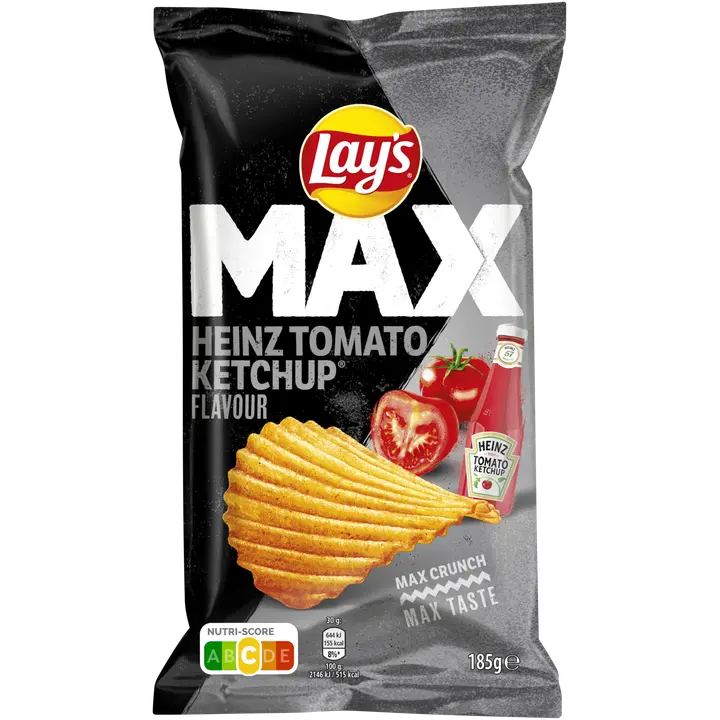Lay's MAX Heinz Tomato Ketchup perunalastut 185g
