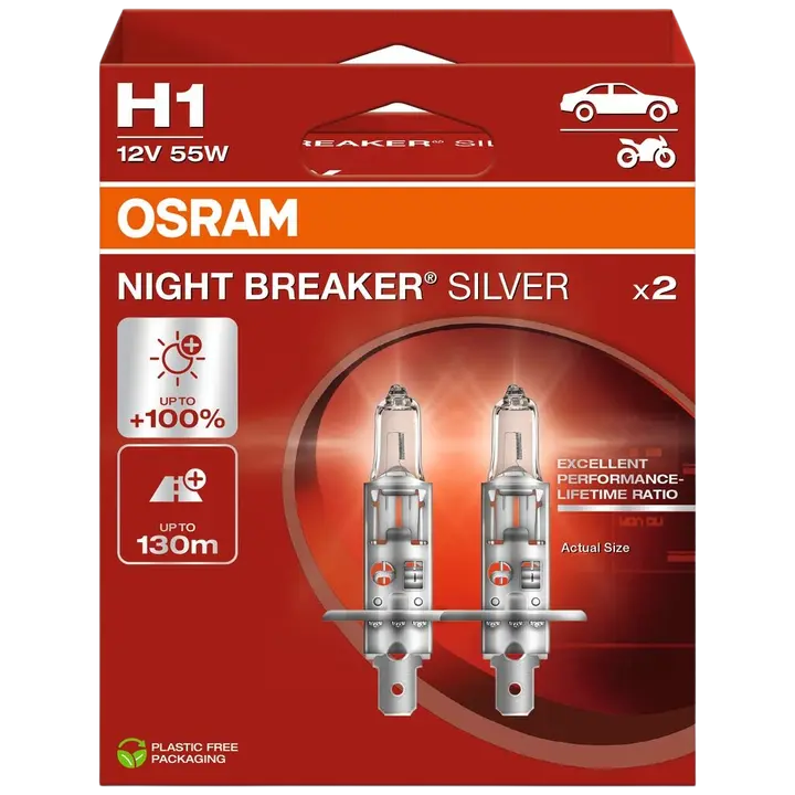 Esitule pirnid 2tk Osram H1 12V 55W