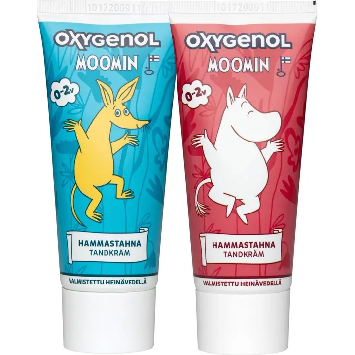 Oxygenol Muumi 50ml 0-2-vuotiaat Pikkulasten ksylitoli fluorihammastahna