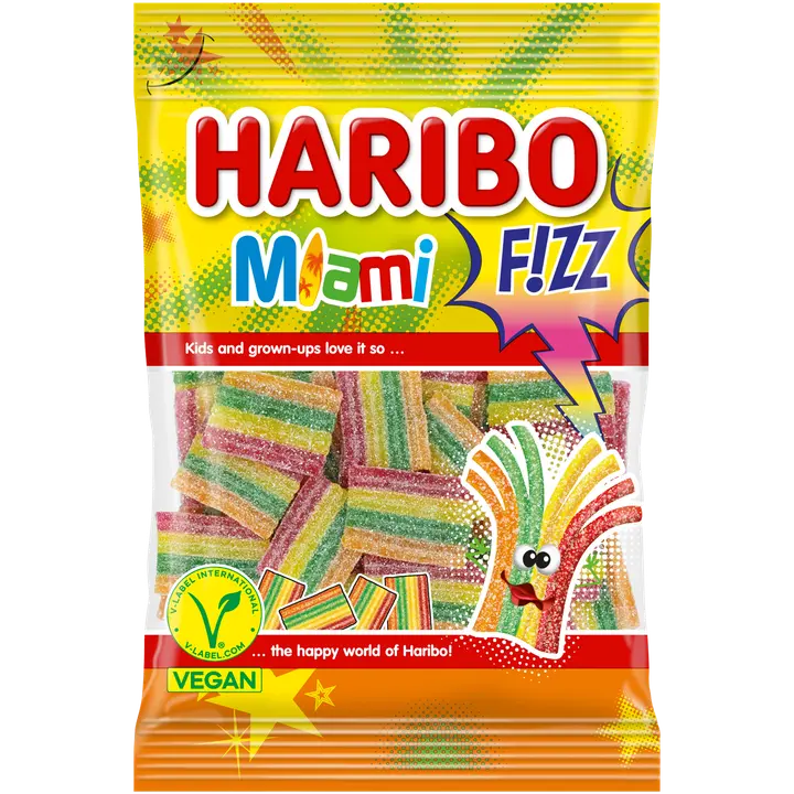 HARIBO Miami Fizz hapud kummikommid 85g