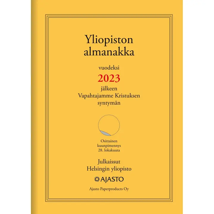 Taskukalenteri Yliopiston almanakka A6