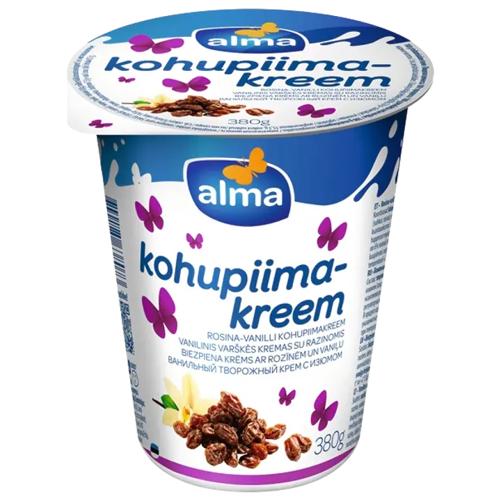 Alma Rosina-vanilli kohupiimakreem, 380 g