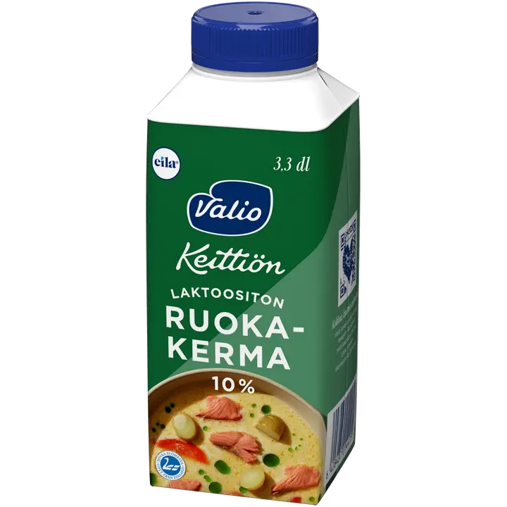 Valio Keittiön ruokakerma 10 % 3,3 dl laktoositon
