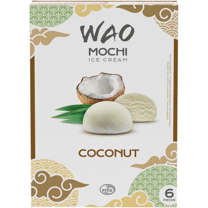 WAO Mochi jäätelö 6x35g kookos