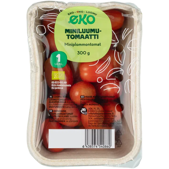 Coop miniluumutomaatti luomu 300 g