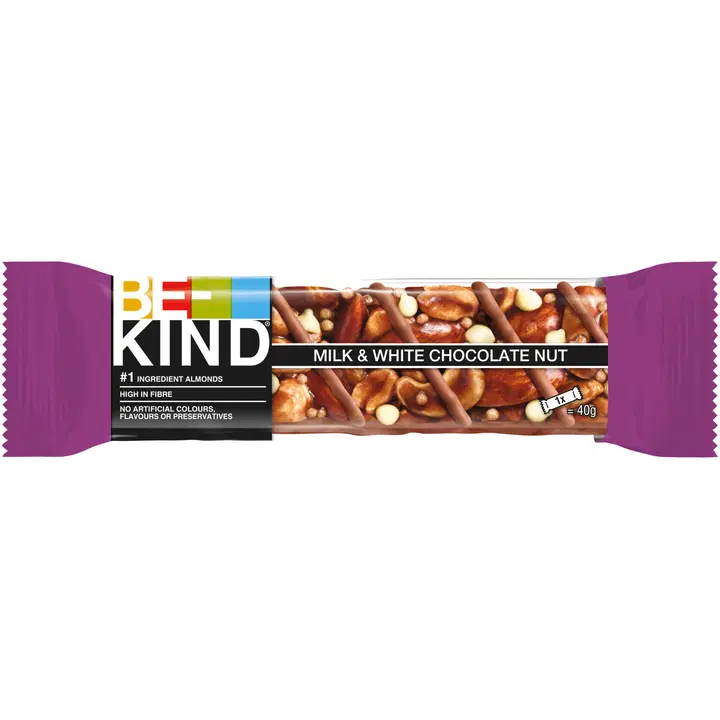 BE-KIND Milk&White Choc Nut patukka (40g)