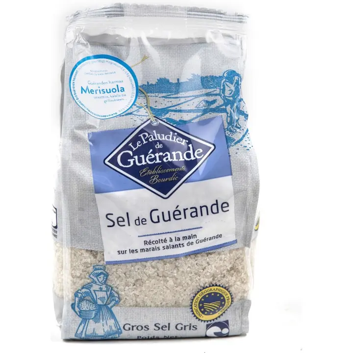 Le Paludier de Guérande 1kg Sel de Guérande ranskalainen karkea harmaasuola