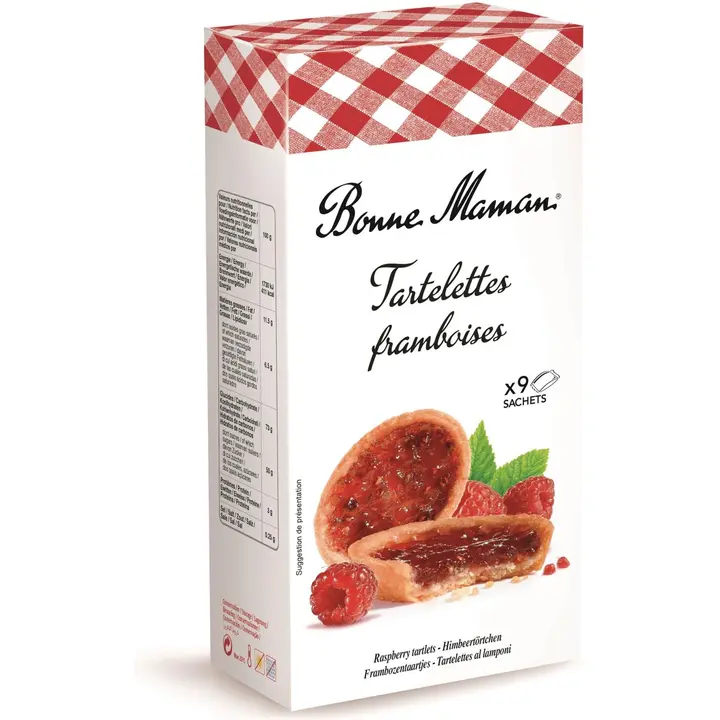 Bonne Maman 135g Vadelma tartelettes keksi