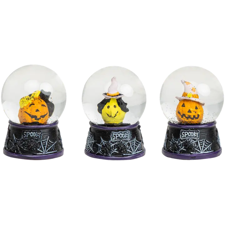 Lumisadepallo Halloween 4,5x6 cm, erilaisia