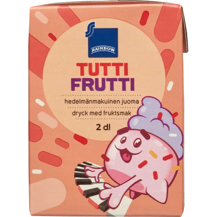 Rainbow tuttifrutti hedelmänmakuinen juoma 2dl