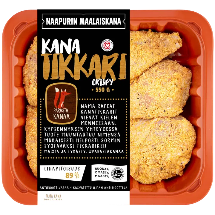 Naapurin Maalaiskanan kanatikkari, crispy 550g