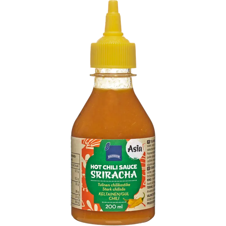 Rainbow Yellow Sriracha terav tšillikaste 200 ml