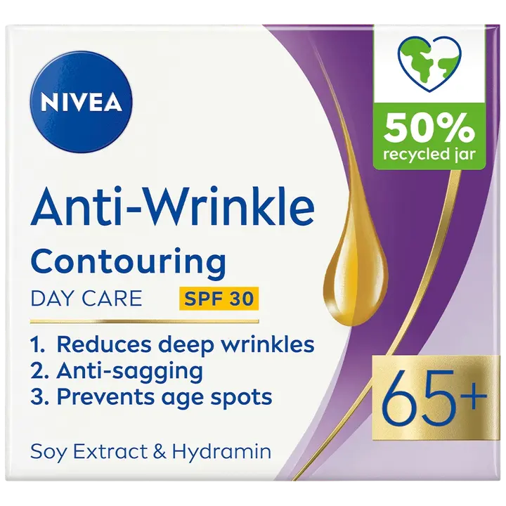 NIVEA Anti-Wrinkle Contouring Day Cream 65+ -päivävoide 50ml
