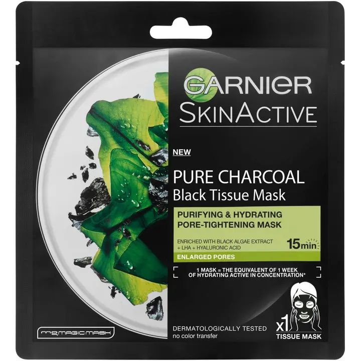 Näomask Garnier Pure Charcoal Black Algae