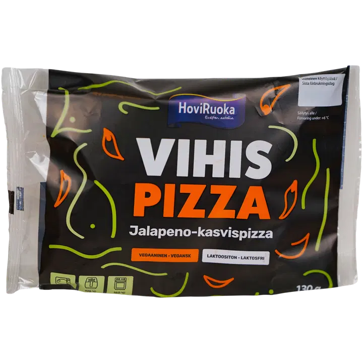 HoviRuoka Vegaaninen jalapeno-kasvispizza 130g