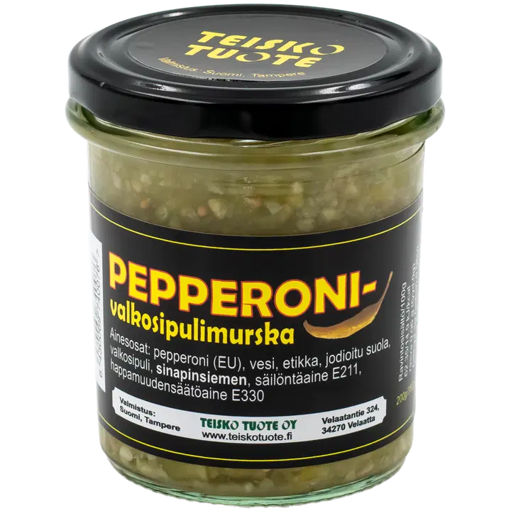 Pepperoni-valkosipulimurska