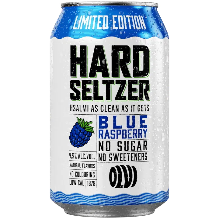 OLVI Hard Seltzer Blue Raspberry 4,5 % 0,33 l tlk