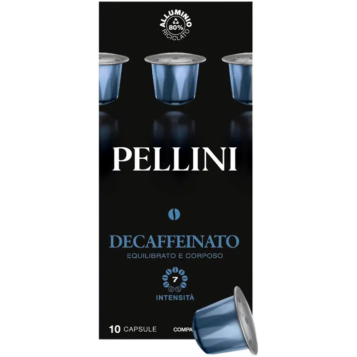 Pellini Decaffeinato kofeiiniton kahvikapseli alumiini 55g Nespresso