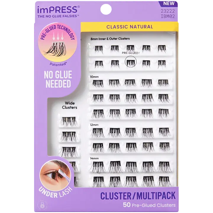 Kunstripsmed Kiss ImPress Classic Natural 50tk