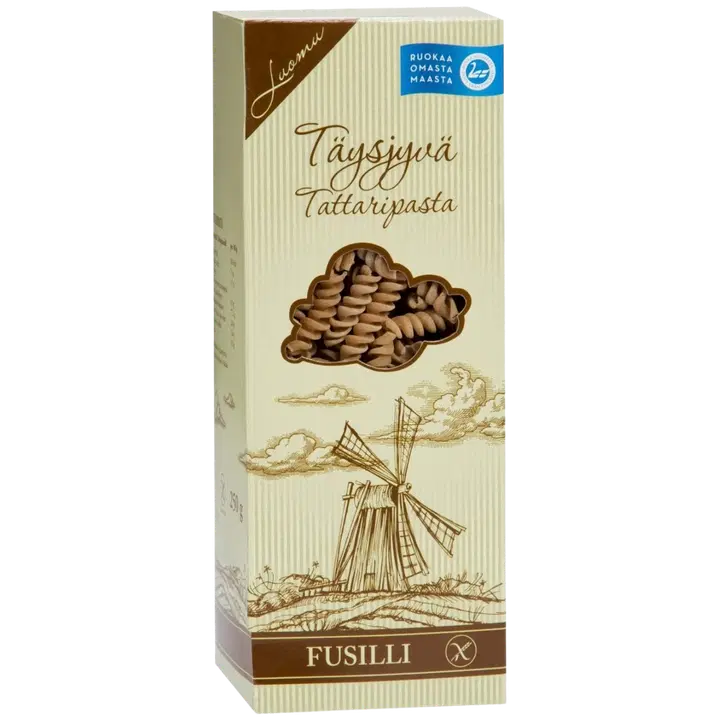 Keskisen Myllyn Kotimainen Luomu Täysjyvä Tattarifusilli Pasta 250g