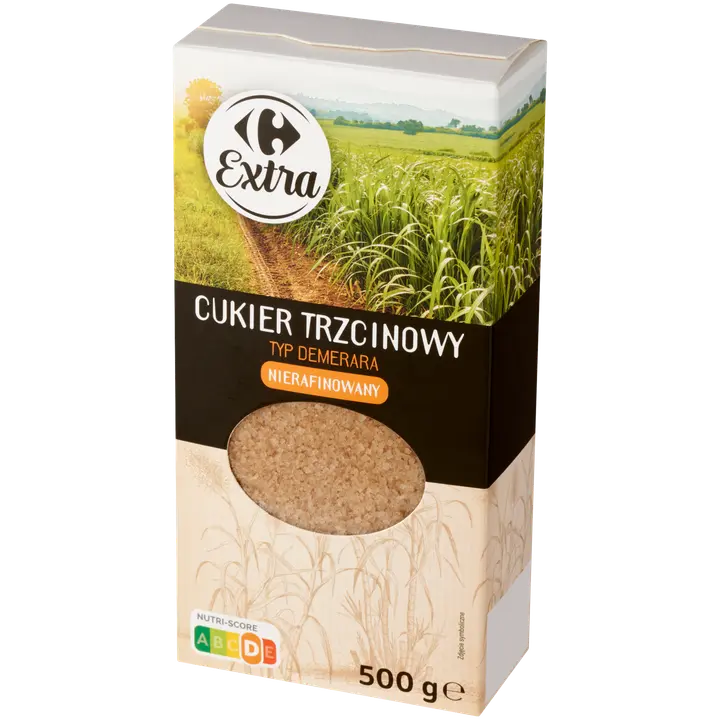 Carrefour Extra Demerara rafineerimata roosuhkur 500 g