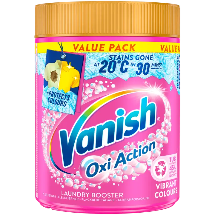 Vanish Pink pyykinpesutehoste ja tahranpoistojauhe 940g