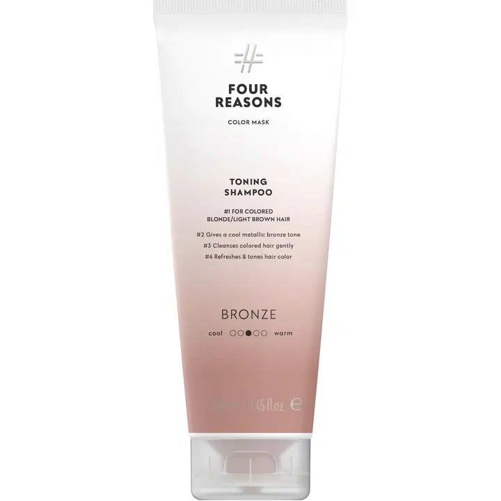 Four Reasons Color Mask Toning Shampoo Bronze sävyttävä shampoo 250 ml