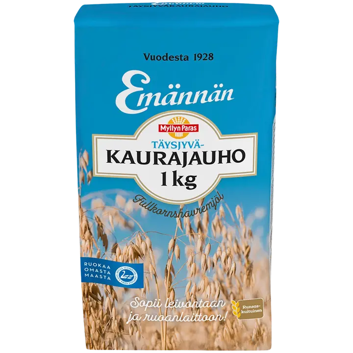 Myllyn Paras Emännän Täysjyväkaurajauho 1 kg