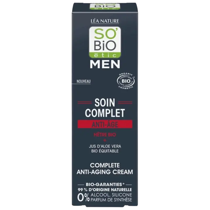Vananemisvastane näokreem So Bio meeste 50ml