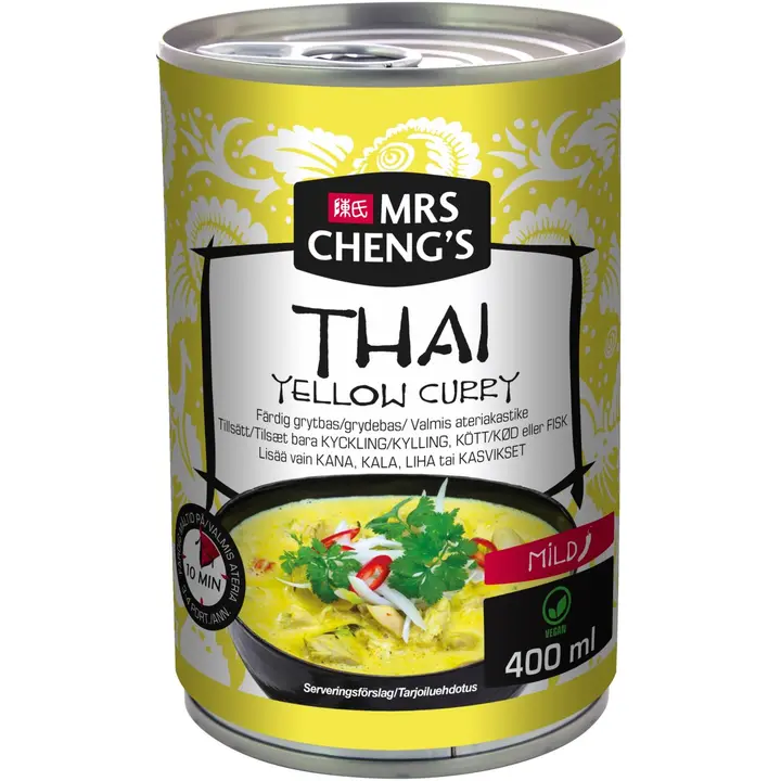 Mrs Cheng's Thai Yellow Curry valmis ateriakastike 400ml