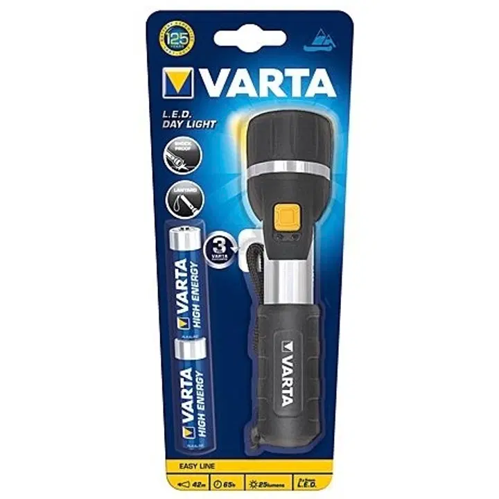 Varta Easy Line Day Light taskulamppu sisältää 2xAA