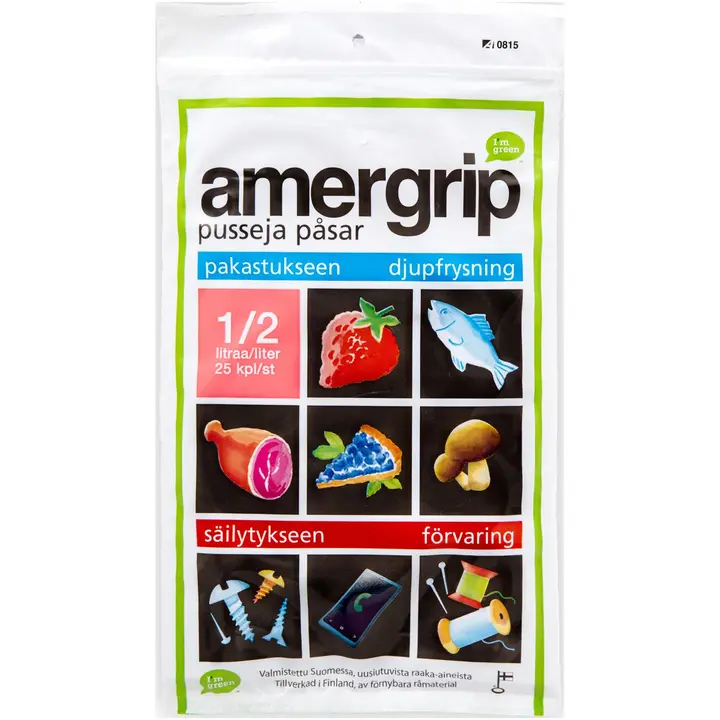 AMERGRIP 25KPL/0,5L GREEN PE PUSSI