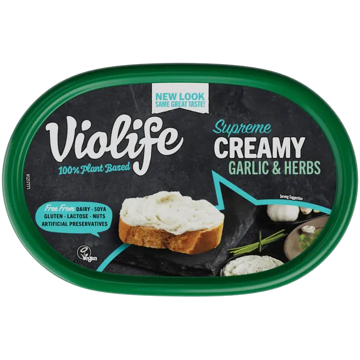 Violife taimne kreemine võileivamääre küüslaugu ja ürtidega, 150 g