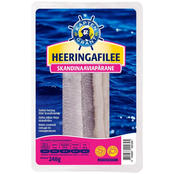 Kapten Grant Heeringafilee Skandinaaviapärane Vähesol
