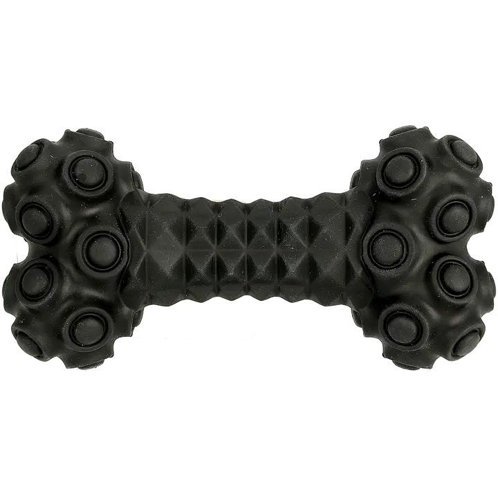 Dogman RoughPlay Koiranlelu kumi luu musta 16cm