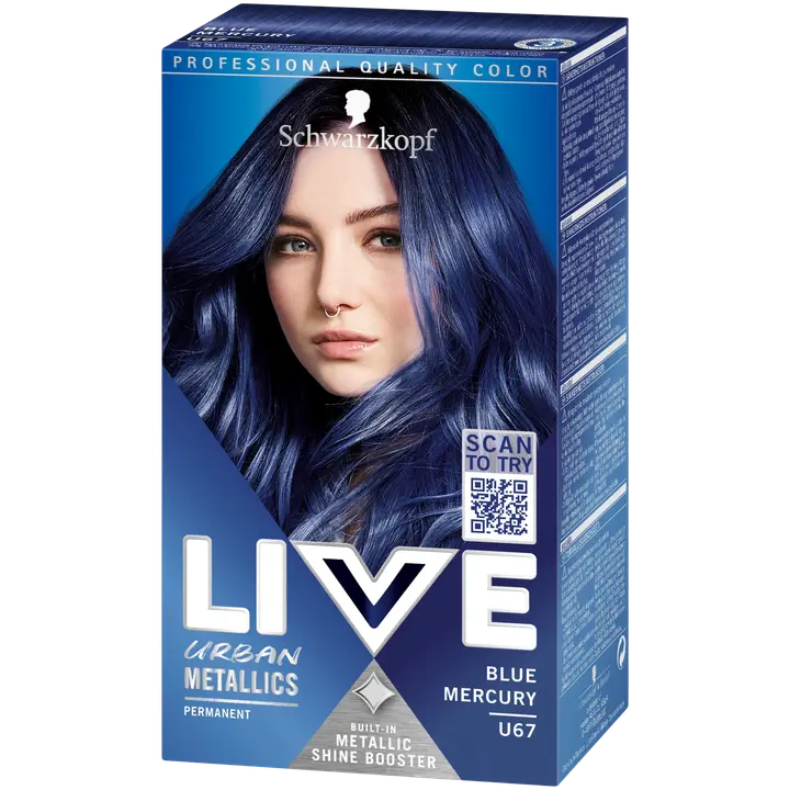 Schwarzkopf LIVE U67 Blue Mercury hiusväri