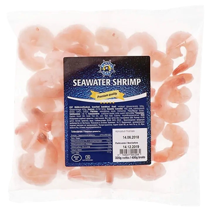 Kooritud hiidkrevetisabad, 320 g