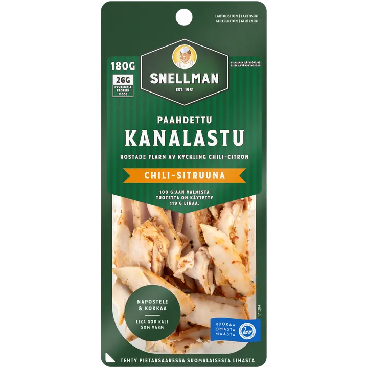 Paahdettu kana chili-sitruuna 180g