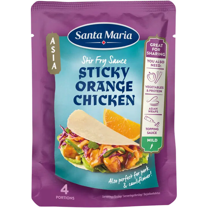 Santa Maria 100g Stir Fry Sauce Sticky Orange Chicken