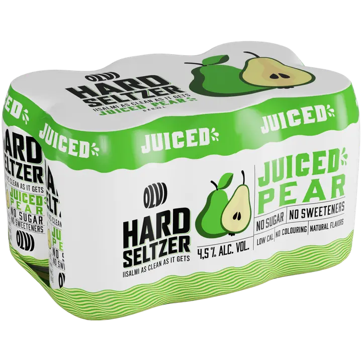 6xOLVI Hard Seltzer Juiced Pear 4,5 % 0,33 l tlk