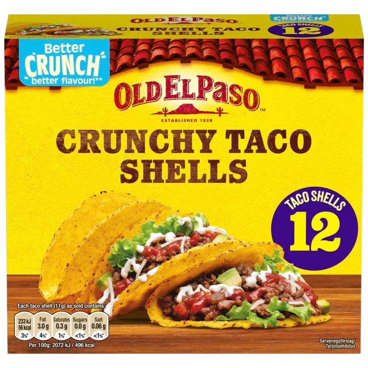 Old el Paso takotaskud, 136 g