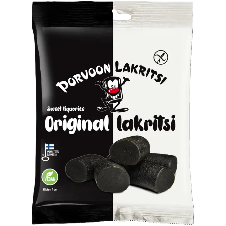 Porvoon Lakritsi Gluteeniton Original lakritsi 150g