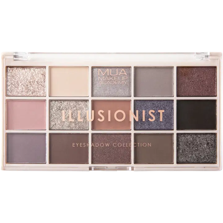 MUA Make Up Academy Eyeshadow Palette 15 shades 12 g Illusionist luomiväripaletti