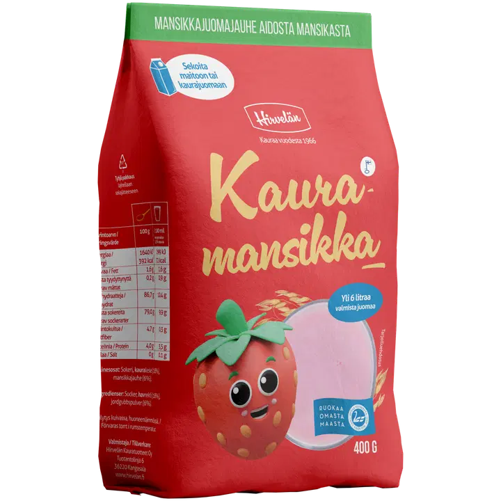 Hirvelän Kauramansikka 400 g