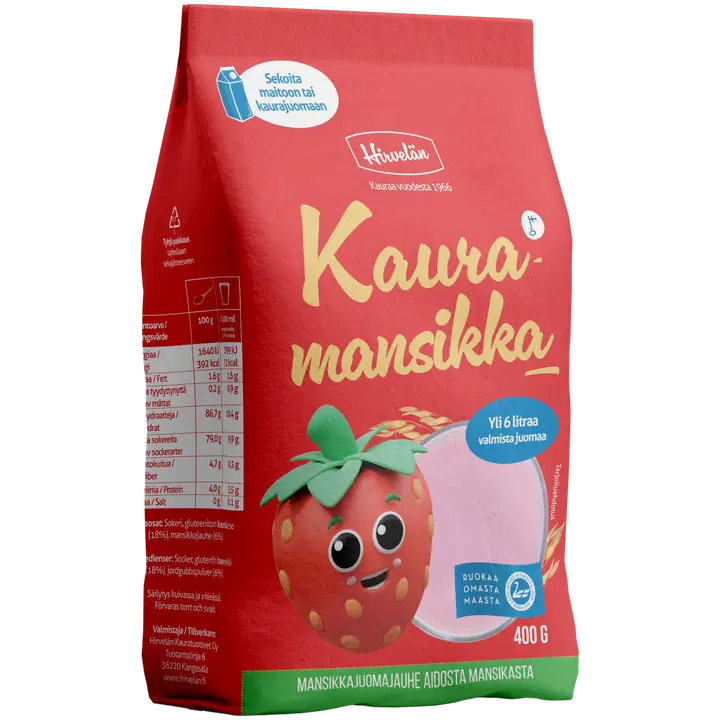 Hirvelän Kauramansikka 400 g