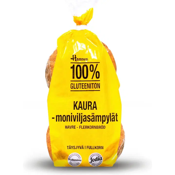 Pirjon Pakari kauramoniviljasämpylät gluteeniton 4 kpl 320 g