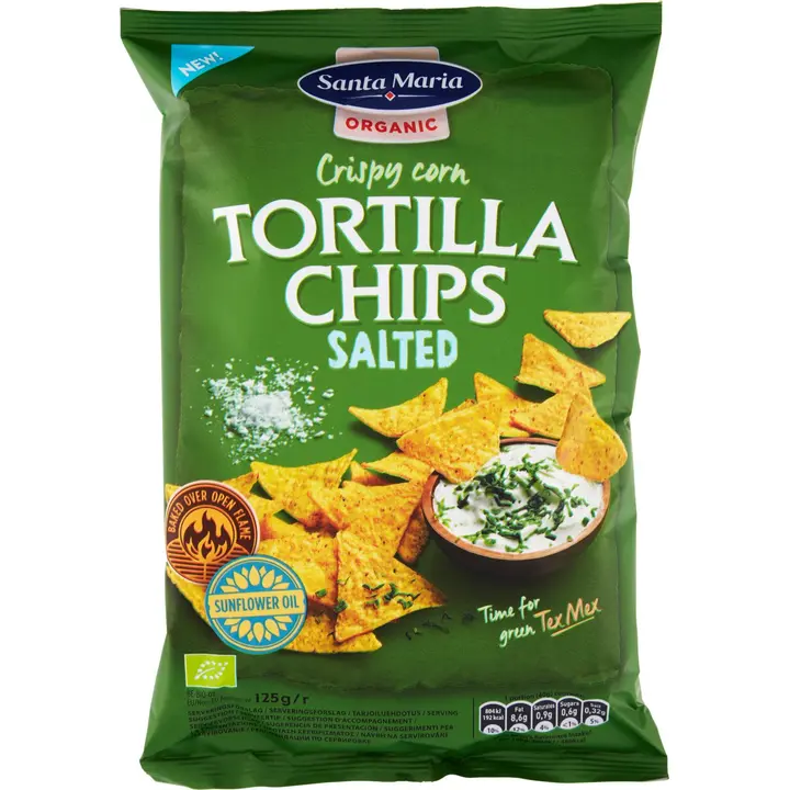 Santa Maria 125G Tortilla Chips Organic