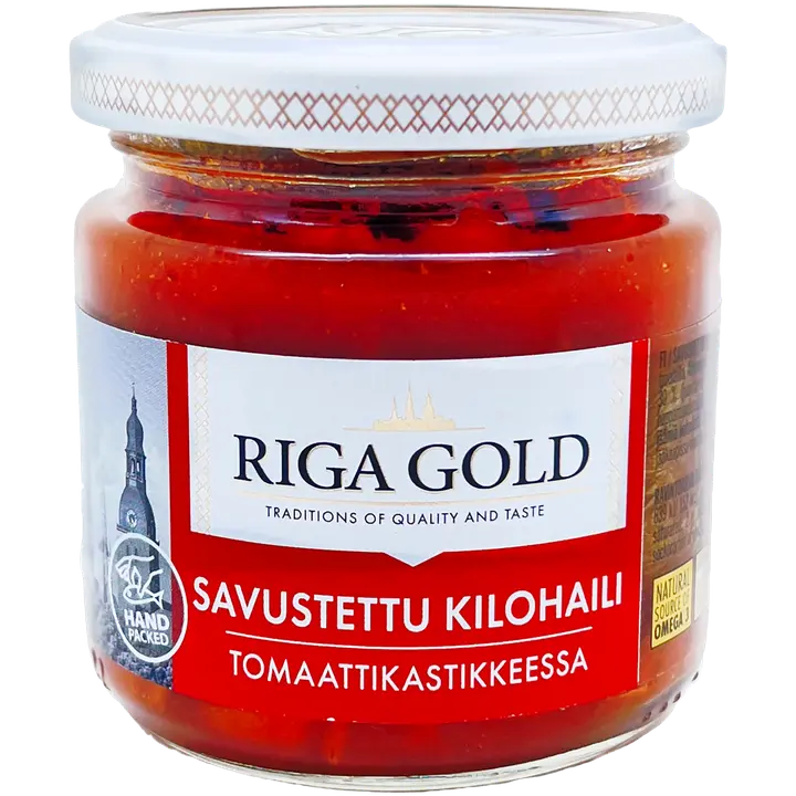 Riga Gold Savustettu kilohaili tomaattikastikkeessa 185g