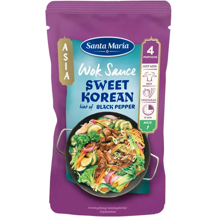 Santa Maria Magus koreapärane pipraga vokikaste 150g